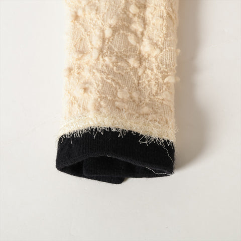 CHANEL Single collarless tweed 94A 1994 Jacket Ivory WS16249