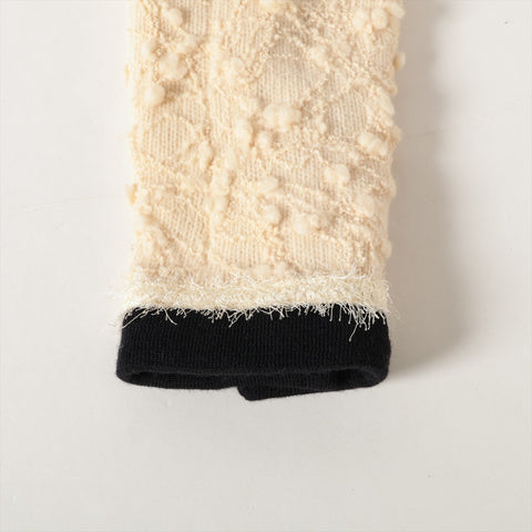 CHANEL Single collarless tweed 94A 1994 Jacket Ivory WS16249