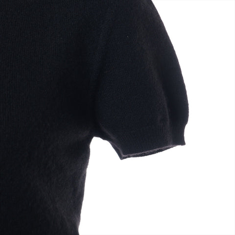 CHANEL Cashmere 38 Short Sleeve 95A 1995 knit black WS16251