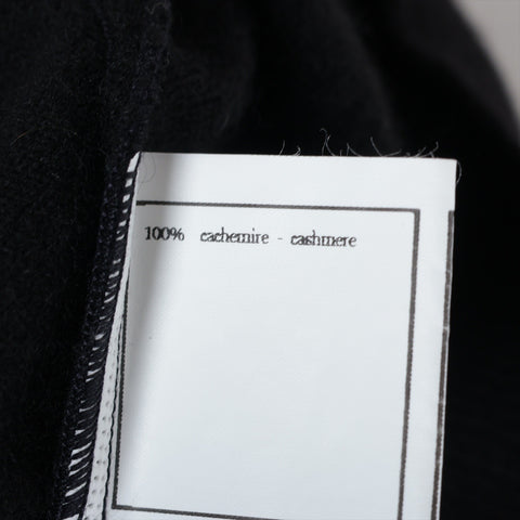 CHANEL Cashmere 38 Short Sleeve 95A 1995 knit black WS16251