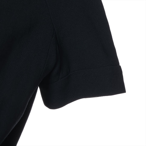 CHANEL Wool suit with short sleeves and skirt, size 95A, 1995, size 38 setup Navy WS16252