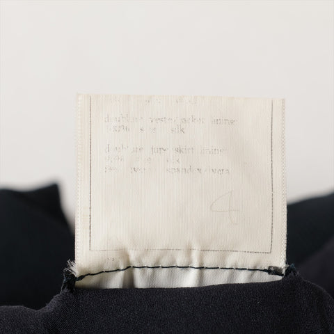 CHANEL 羊毛短袖西装套装，尺码 95A，1995 年，尺码 38 设置海军蓝 WS16252