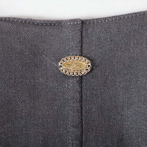 CHANEL Riders denim blouson size 34 05A 2005 Jacket gray WS16253