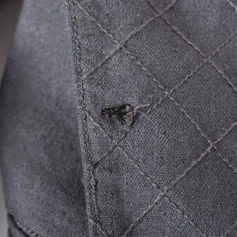 CHANEL Riders denim blouson size 34 05A 2005 Jacket gray WS16253