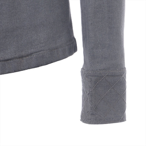 CHANEL Riders denim blouson size 34 05A 2005 Jacket gray WS16253