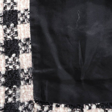 Miu Miu Tweed 2019 Single Collarless 38 Jacket black WS16254