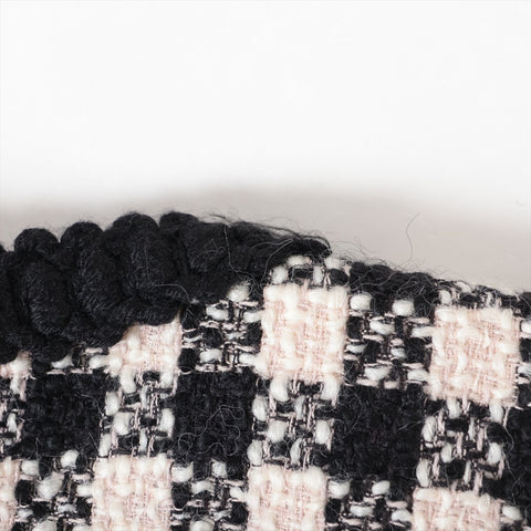 Miu Miu Tweed 2019 Single Collarless 38 Jacket black WS16254