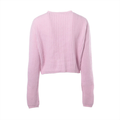 Miu Miu Cashmere and pearl button knitwear 2018 cardigan pink WS16255