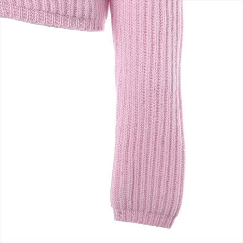 Miu Miu Cashmere and pearl button knitwear 2018 cardigan pink WS16255