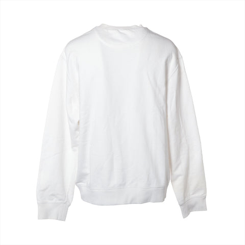PRADA Cotton Triangle Logo M sweat white WS16256
