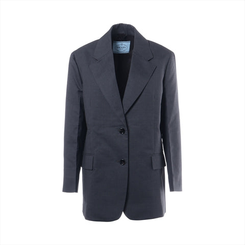 PRADA Wool Single 2022 36 Jacket gray WS16257