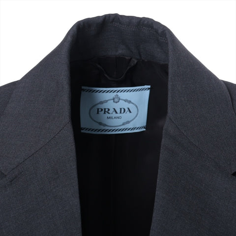PRADA Wool Single 2022 36 Jacket gray WS16257