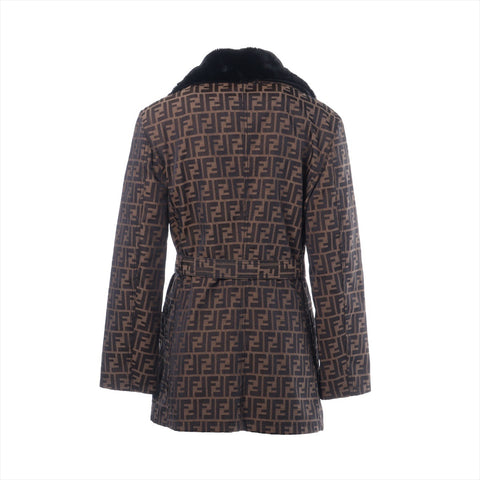 FENDI Zucca collared jacket size 42 Jacket Brown WS16261