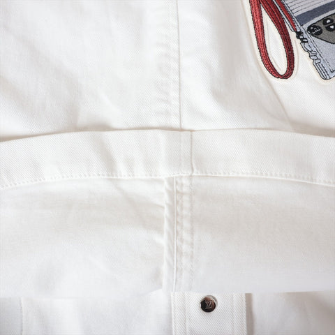 LOUIS VUITTON Cotton Patch Logo Travel 2018 skirt white WS16264