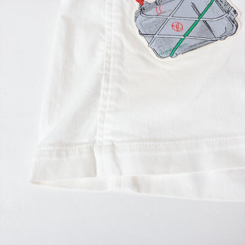 LOUIS VUITTON Cotton Patch Logo Travel 2018 skirt white WS16264