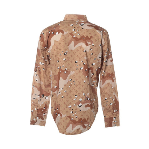 LOUIS VUITTON Camo DNA Ocean Monogram Shirt 2020 Long sleeve shirt Brown WS16267