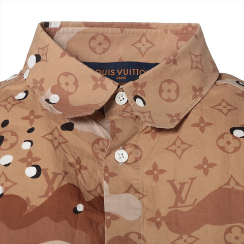 LOUIS VUITTON Camo DNA Ocean Monogram Shirt 2020 Long sleeve shirt Brown WS16267