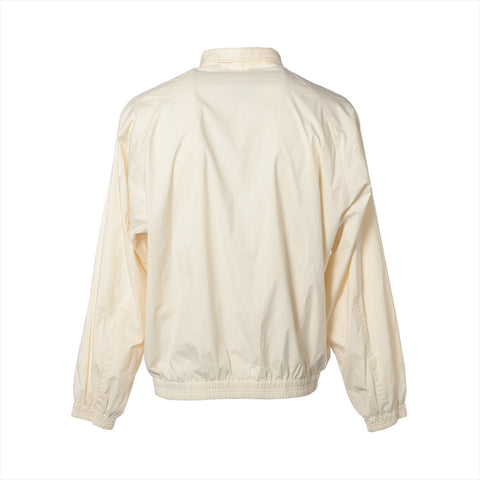 Burberrys Logo Blouson Zip-Up L Jacket Ivory WS16273