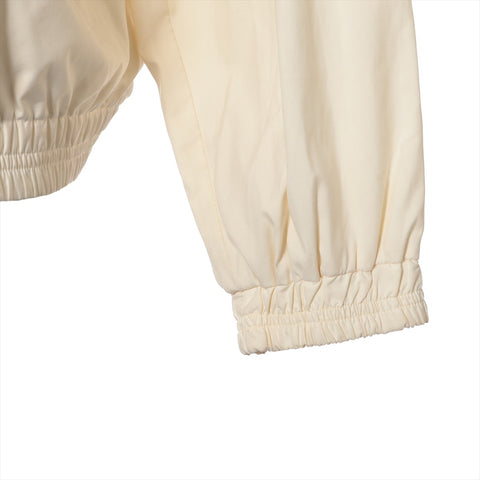 Burberrys Logo Blouson Zip-Up L Jacket Ivory WS16273