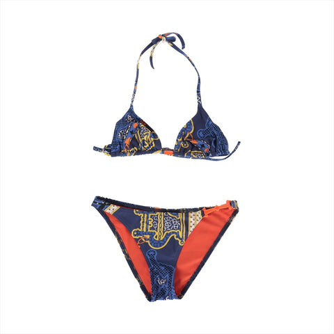 HERMES 24Stainless Steel Bikini 34 All-over Pattern setup multicolor WS16274