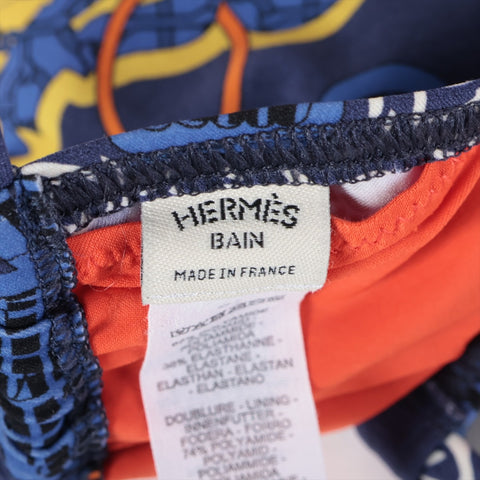 HERMES 24Stainless Steel Bikini 34 All-over Pattern setup multicolor WS16274