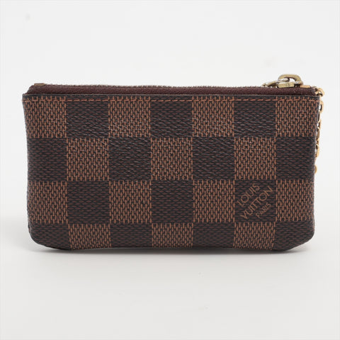 LOUIS VUITTON 2009 Damier Pochette Cle Coin Case Key holder  Brown WS16275