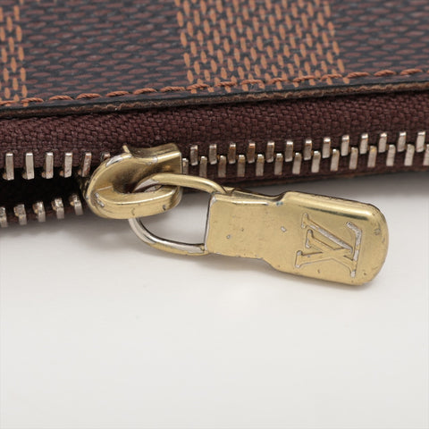 LOUIS VUITTON 2009 Damier Pochette Cle Coin Case Key holder  Brown WS16275