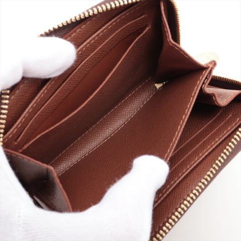 LOUIS VUITTON 2019 Monogram Zippy Coin Purse Compact Wallet Key holder  Brown WS16276