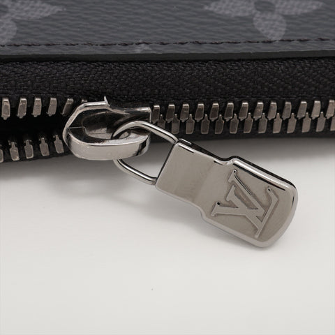 LOUIS VUITTON Monogram Eclipse Porte Monnaie Jour Card Case Coin case black WS16277