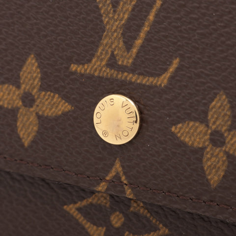 LOUIS VUITTON 2002 Monogram Portefeuille Elise Tri-fold wallet Brown WS16278