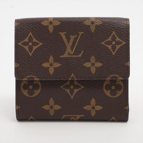LOUIS VUITTON 2002 Monogram Portefeuille Elise Tri-fold wallet Brown WS16278