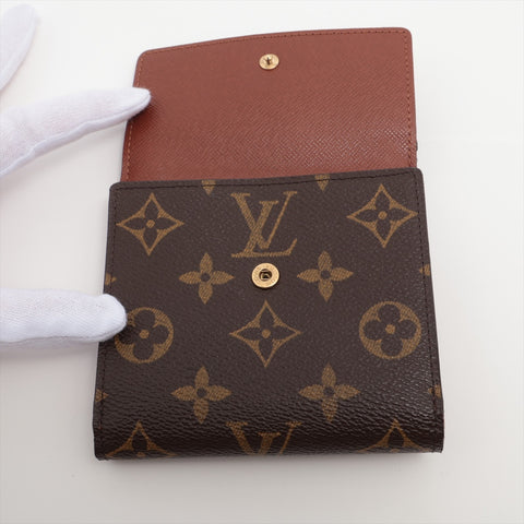 LOUIS VUITTON 2002 Monogram Portefeuille Elise Tri-fold wallet Brown WS16278