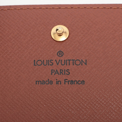LOUIS VUITTON 2002 Monogram Portefeuille Elise Tri-fold wallet Brown WS16278