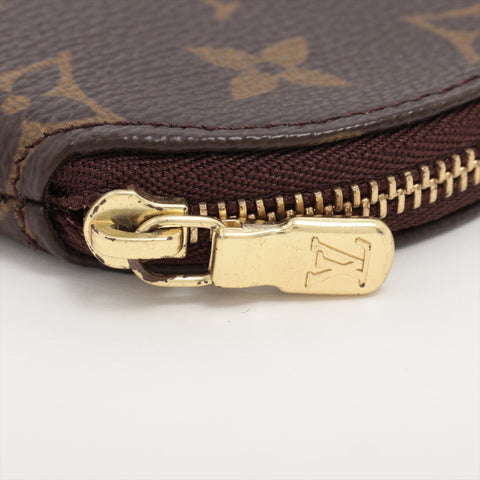 LOUIS VUITTON 2004 Monogram Porte Monnaie Long Coin case Brown WS16279