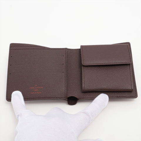 LOUIS VUITTON 2004 Damier Portefeuille Marco Bifold Wallet Brown WS16280