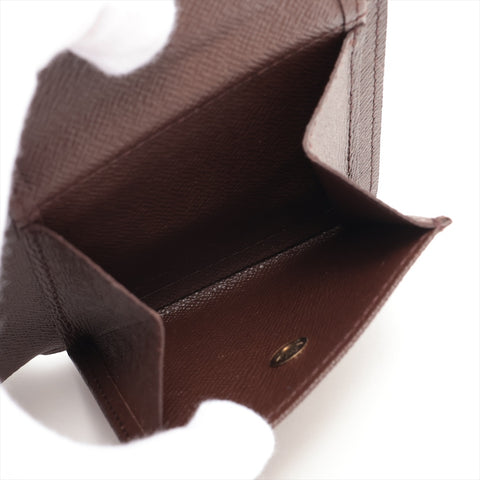 LOUIS VUITTON 2004 Damier Portefeuille Marco Bifold Wallet Brown WS16280