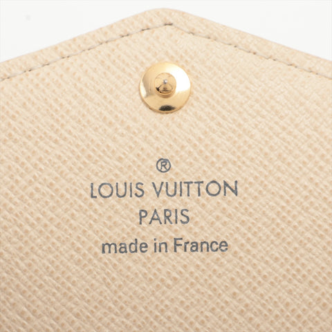 LOUIS VUITTON Azur Damier Portefeuille Sarah Purse Ivory Bifold Wallet Ivory WS16281