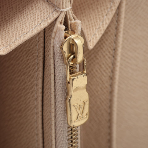 LOUIS VUITTON Azur Damier Portefeuille Sarah Purse Ivory Bifold Wallet Ivory WS16281