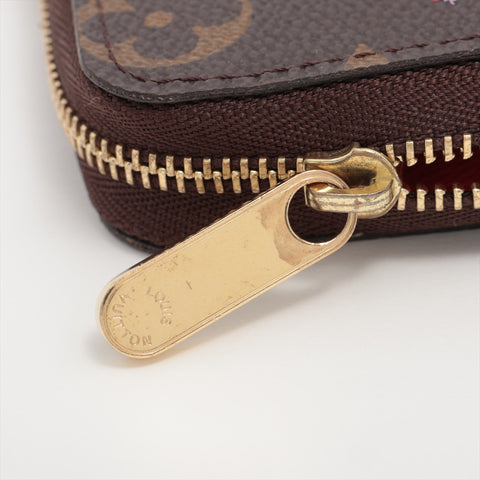 LOUIS VUITTON 2018 Monogram Illustre Zip Around Purse Coin case Cocrico red WS16282