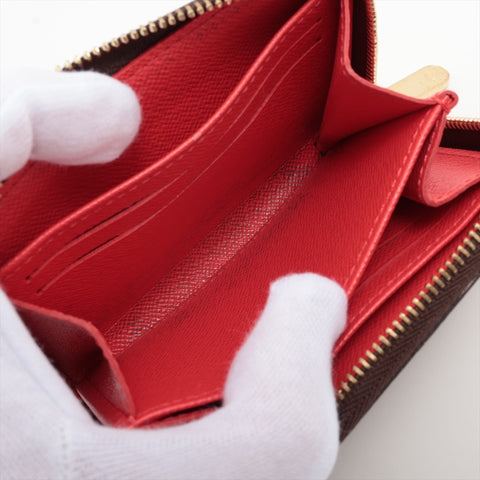 LOUIS VUITTON 2018 Monogram Illustre Zip Around Purse Coin case Cocrico red WS16282