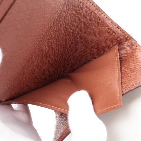LOUIS VUITTON 2014 Monogram Portefeuille Anais Tri-fold wallet Brown WS16283