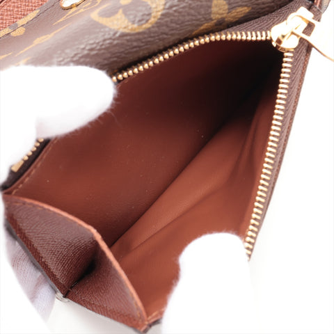 LOUIS VUITTON 2014 Monogram Portefeuille Anais Tri-fold wallet Brown WS16283