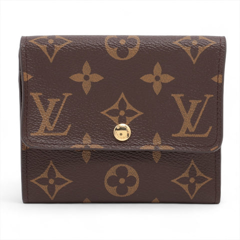 LOUIS VUITTON 2014 Monogram Portefeuille Anais Tri-fold wallet Brown WS16283