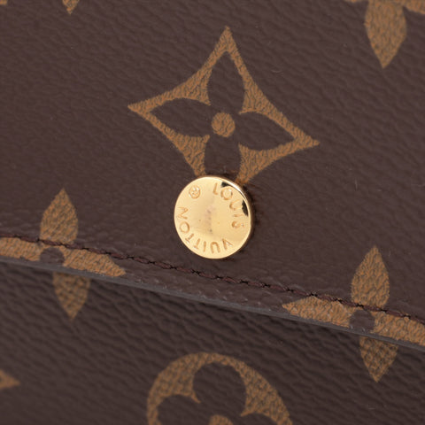 LOUIS VUITTON 2014 Monogram Portefeuille Anais Tri-fold wallet Brown WS16283
