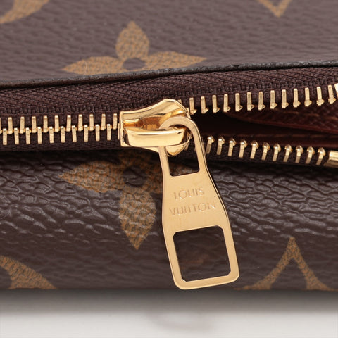 LOUIS VUITTON 2014 Monogram Portefeuille Anais Tri-fold wallet Brown WS16283
