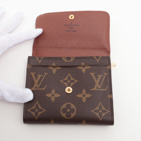 LOUIS VUITTON 2014 Monogram Portefeuille Anais Tri-fold wallet Brown WS16283