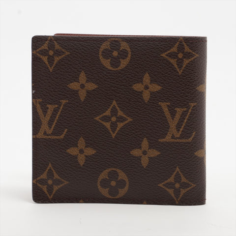 LOUIS VUITTON 2004 Monogram Porte Billets/Cartes Credit Monet Bifold Wallet Brown WS16289