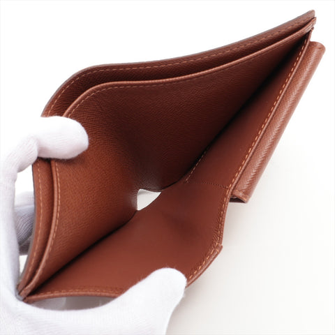 LOUIS VUITTON 2004 Monogram Porte Billets/Cartes Credit Monet Bifold Wallet Brown WS16289
