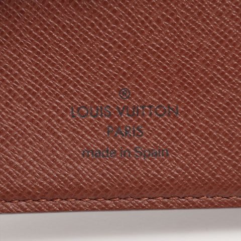 LOUIS VUITTON 2004 Monogram Porte Billets/Cartes Credit Monet Bifold Wallet Brown WS16289