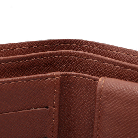 LOUIS VUITTON 2004 Monogram Porte Billets/Cartes Credit Monet Bifold Wallet Brown WS16289